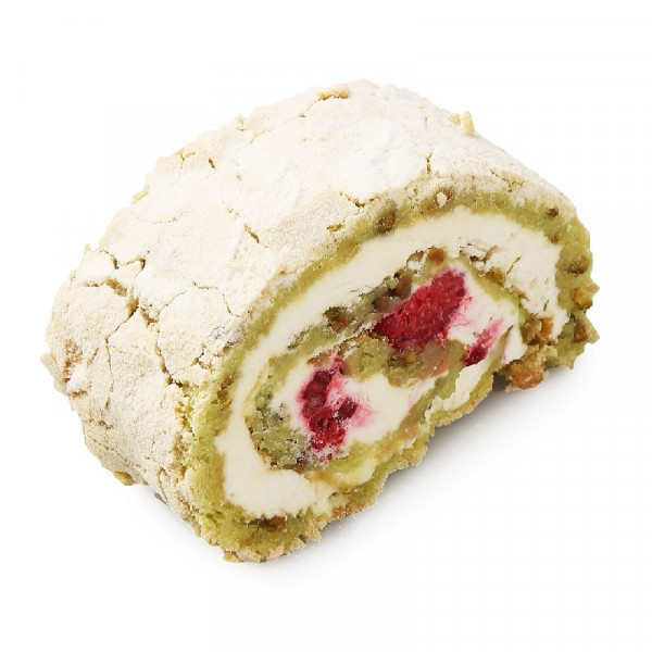 Меренговый рулет с малиной