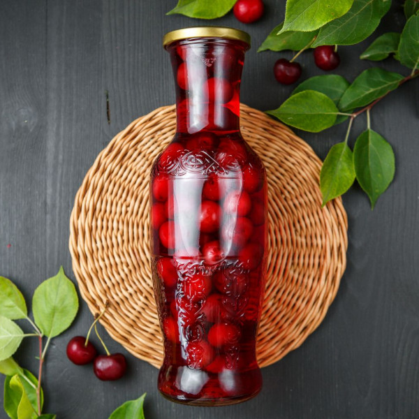 % Компот из черешни с косточкой