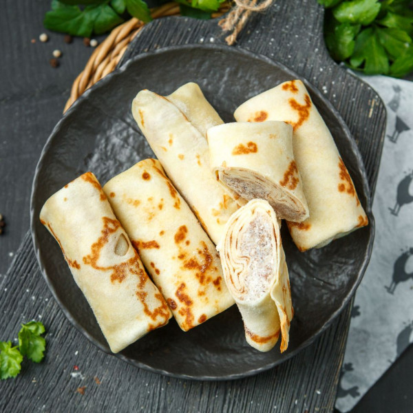 Блины с мясом