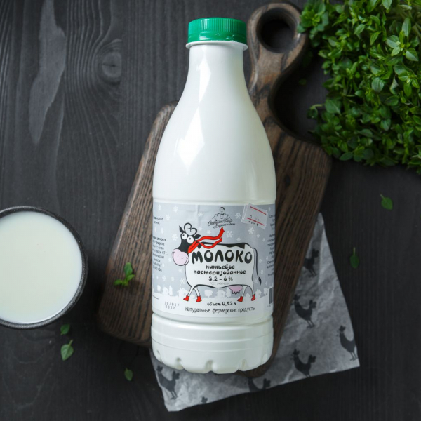 Молоко коровье 3,2 - 6 %